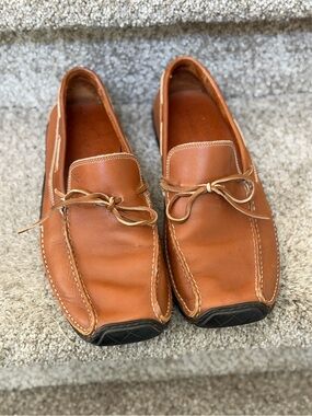 Donald J Pliner Men’s Drexel Leather Driving Loafers. Boat shoes. EUC. SZ 9.5.